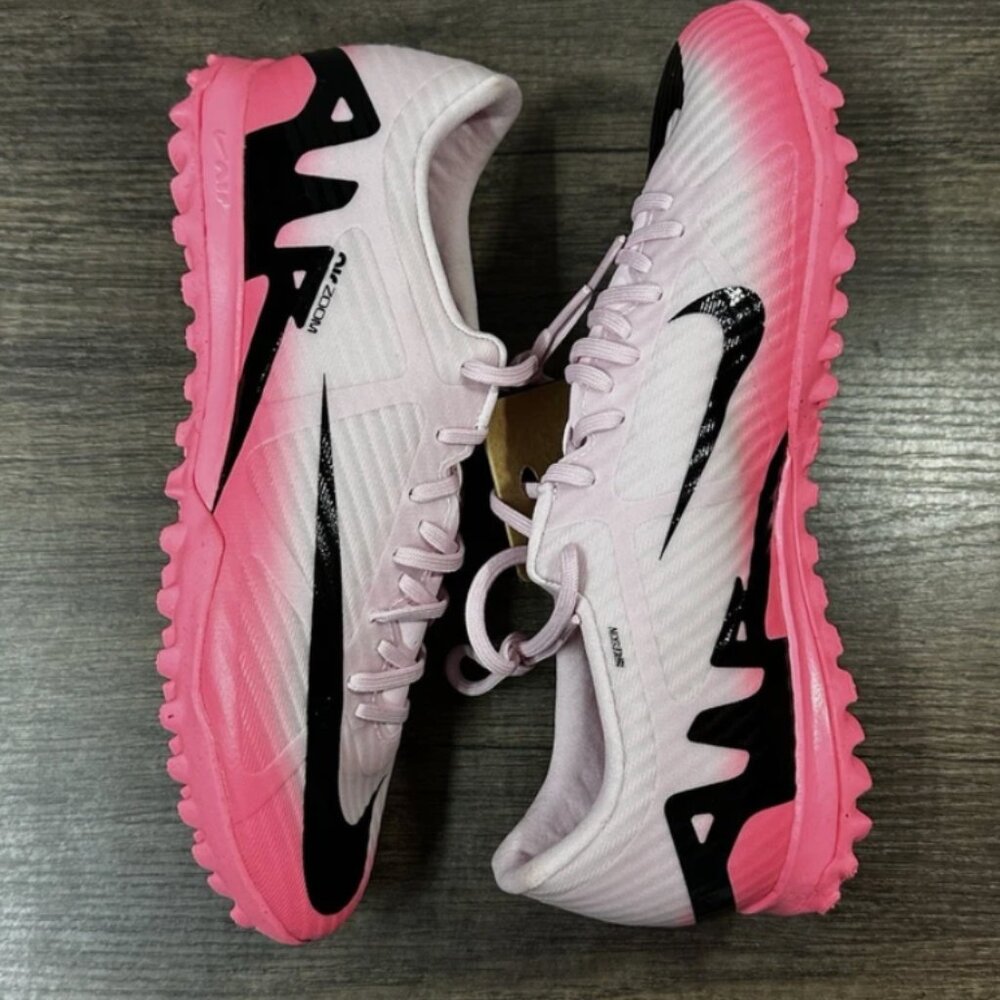 Nike Mercurial Vapor 15 Academy Turf ‘Pink Foam” DJ5635-601 Men Sz 6.5/Wmns Sz 8